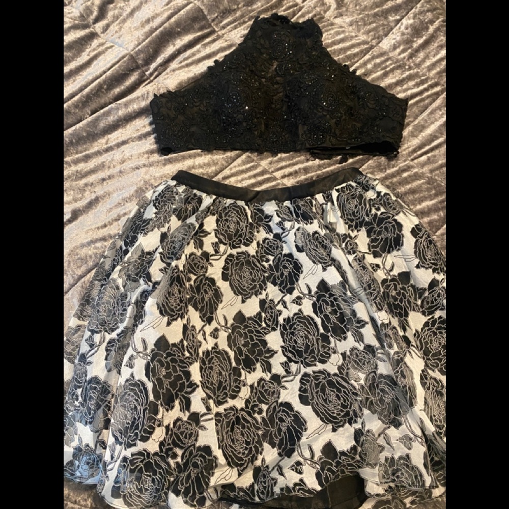 2 piece formal dress